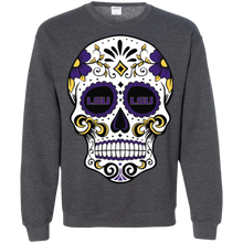 Load image into Gallery viewer, Lsu Tigers Sugar Skull Sweatshirt