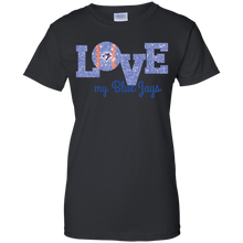 Load image into Gallery viewer, Glitter Love For Toronto Blue Jays Fans T-Shirt For Women