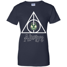 Load image into Gallery viewer, Deathly Hallows For Milwaukee Bucks And Harry Potter Fans T-Shirt For Women
