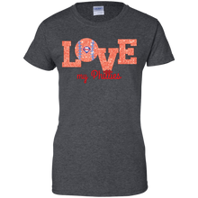 Load image into Gallery viewer, Glitter Love For Philadelphia Phillies Fans T-Shirt For Women
