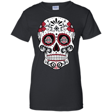 Load image into Gallery viewer, Ohio State Buckeyes Sugar Skull T-Shirt For Women