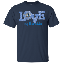 Load image into Gallery viewer, Glitter Love For Dallas Mavericks Fans T - Shirt For Men