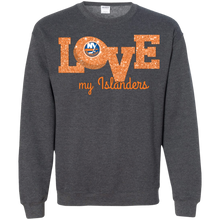 Load image into Gallery viewer, Glitter Love For New York Islanders Fans Sweatshirt