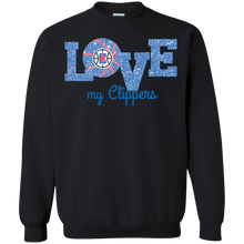 Load image into Gallery viewer, Glitter Love For La Clippers Fans Sweatshirt