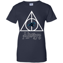 Load image into Gallery viewer, Deathly Hallows For Carolina Panthers And Harry Potter Fans T-Shirt For Women