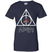 Load image into Gallery viewer, Deathly Hallows For St. Louis Cardinals And Harry Potter Fans T-Shirt For Women