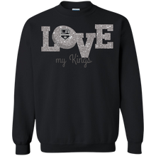 Load image into Gallery viewer, Glitter Love For Los Angeles Kings Fans Sweatshirt