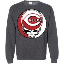 Load image into Gallery viewer, Cincinnati Reds Baseball Grateful Dead Steal Your Face Sweatshirt
