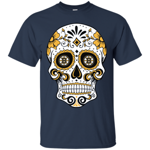 Boston Bruins Sugar Skull T - Shirt For Men