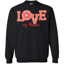Load image into Gallery viewer, Glitter Love For Atlanta Hawks Fans Sweatshirt