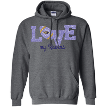Load image into Gallery viewer, Glitter Love For Baltimore Ravens Fans Hoodie Shirt