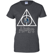 Load image into Gallery viewer, Deathly Hallows For Dallas Mavericks And Harry Potter Fans T-Shirt For Women
