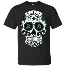 Load image into Gallery viewer, Oakland Athletics Sugar Skull T - Shirt For Men