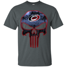 Load image into Gallery viewer, Carolina Hurricanes Hockey The Punisher Skull T - Shirt For Men