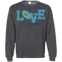 Load image into Gallery viewer, Glitter Love For Jacksonville Jaguars Fans Sweatshirt