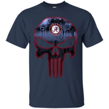 Load image into Gallery viewer, Alabama Crimson Football The Punisher Skull T - Shirt For Men