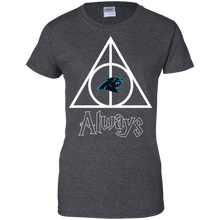 Load image into Gallery viewer, Deathly Hallows For Carolina Panthers And Harry Potter Fans T-Shirt For Women