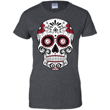 Load image into Gallery viewer, Alabama Crimson Sugar Skull T-Shirt For Women