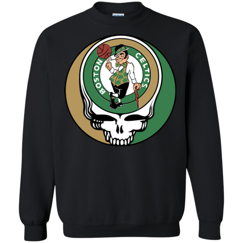 Boston Celtics Basketball Grateful Dead Steal Your Face Sweatshirt