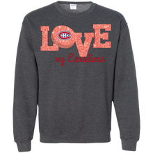 Load image into Gallery viewer, Glitter Love For Montreal Canadiens Fans Sweatshirt