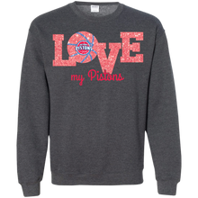 Load image into Gallery viewer, Glitter Love For Detroit Pistons Fans Sweatshirt
