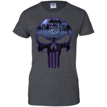 Load image into Gallery viewer, Sacramento Kings Basketball The Punisher Skull T-Shirt For Women