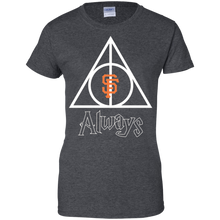Load image into Gallery viewer, Deathly Hallows For San Francisco Giants And Harry Potter Fans T-Shirt For Women