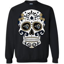 Load image into Gallery viewer, Los Angeles Rams Sugar Skull Sweatshirt