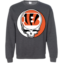 Load image into Gallery viewer, Cincinnati Bengals Footballl Grateful Dead Steal Your Face Sweatshirt
