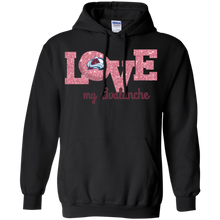 Load image into Gallery viewer, Glitter Love For Colorado Avalanche Fans Hoodie Shirt