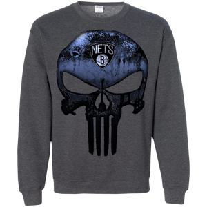 Brooklyn Nets Basketball The Punisher Skull Sweatshirt