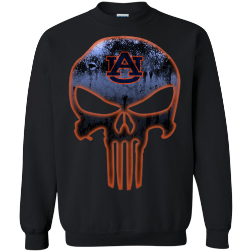 Auburn Tigers Football The Punisher Skull Sweatshirt