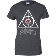 Load image into Gallery viewer, Deathly Hallows For New York Mets And Harry Potter Fans T-Shirt For Women