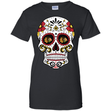 Load image into Gallery viewer, Chicago Blackhawks Sugar Skull T-Shirt For Women