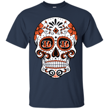 Load image into Gallery viewer, Cincinnati Bengals Sugar Skull T - Shirt For Men