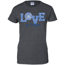 Load image into Gallery viewer, Glitter Love For Los Angeles Dodgers Fans T-Shirt For Women