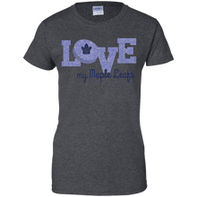 Load image into Gallery viewer, Glitter Love For Toronto Maple Leafs Fans T-Shirt For Women