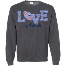 Load image into Gallery viewer, Glitter Love For New England Patriots Fans Sweatshirt