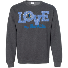 Load image into Gallery viewer, Glitter Love For Dallas Mavericks Fans Sweatshirt