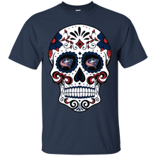 Load image into Gallery viewer, Columbus Blue Jackets Sugar Skull T - Shirt For Men
