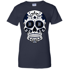 Load image into Gallery viewer, Detroit Tigers Sugar Skull T-Shirt For Women
