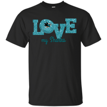 Load image into Gallery viewer, Glitter Love For San Jose Sharks Fans T - Shirt For Men