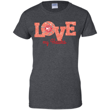 Load image into Gallery viewer, Glitter Love For Atlanta Hawks Fans T-Shirt For Women