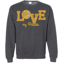 Load image into Gallery viewer, Glitter Love For Pittsburgh Pirates Fans Sweatshirt