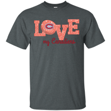 Load image into Gallery viewer, Glitter Love For Montreal Canadiens Fans T - Shirt For Men