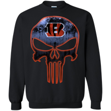 Load image into Gallery viewer, Cincinnati Bengals Football The Punisher Skull Sweatshirt