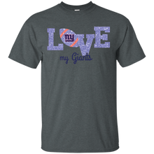 Load image into Gallery viewer, Glitter Love For New York Giants Fans T - Shirt For Men