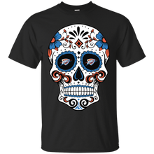 Load image into Gallery viewer, Oklahoma City Thunder Sugar Skull T - Shirt For Men