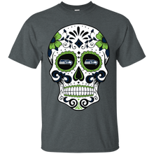 Load image into Gallery viewer, Seattle Seahawks Sugar Skull T - Shirt For Men