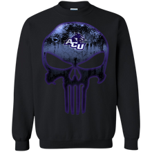 Load image into Gallery viewer, Abilene Christian Wildcats Football The Punisher Skull Sweatshirt